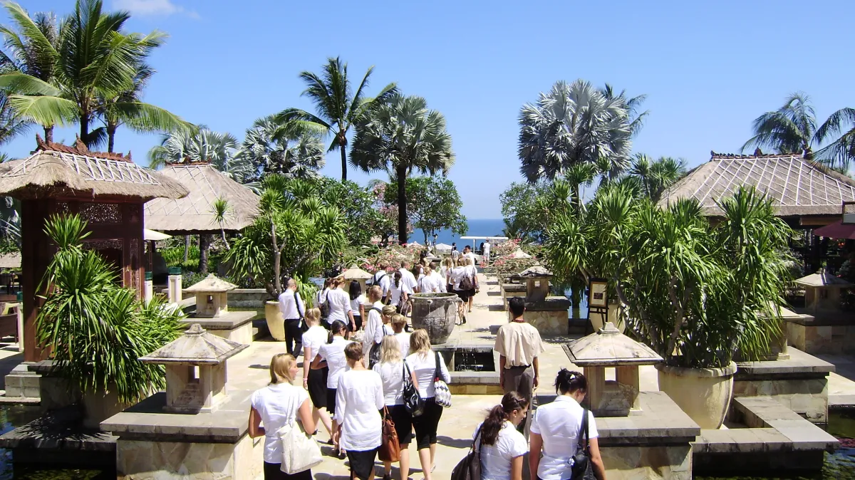Hotelbezoek op Bali