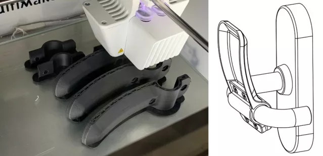 Deurklinken Corona-proof maken met 3D printen