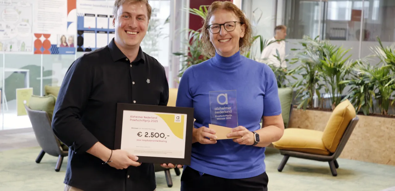 Annette Plantinga wint Alzheimer sciptieprijs