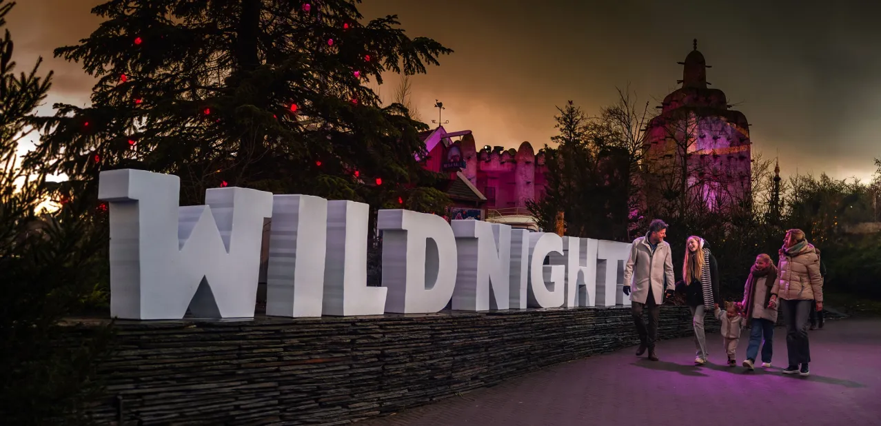 WILDnights letters op het park WILDLANDS