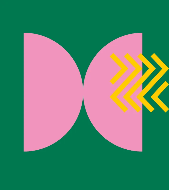 Pixels op groene achtergrond