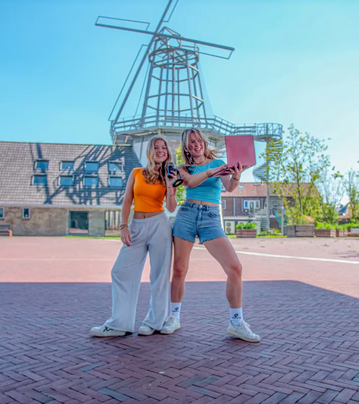studenten op het kennisplein
