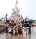students standing in front of disney