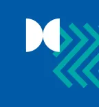 Pixels op blauwe achtergrond