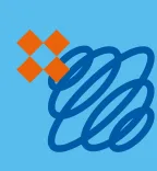 Pixel op lichtblauwe achtergrond