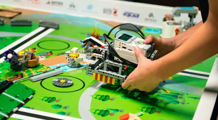 Basisschool st. Michael winnaar FIRST® LEGO League Regiofinale Leeuwarden bij NHL Stenden