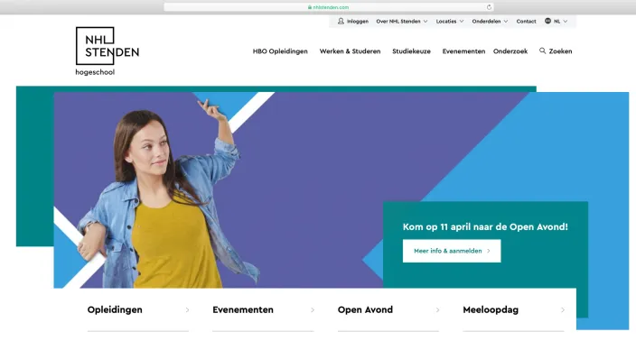 nhl stenden oude website