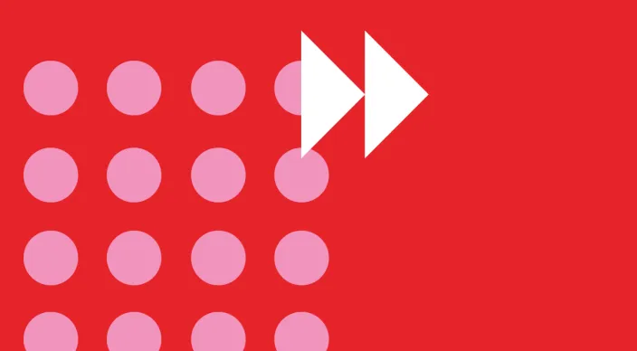 Pixels op rode achtegrond