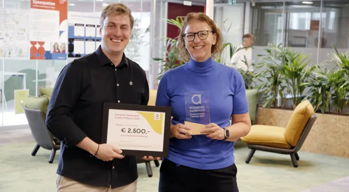 Annette Plantinga wint Alzheimer sciptieprijs