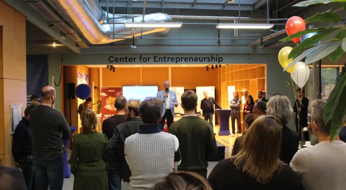Publiek bij viering Lustrum Center for Entrepreneurship