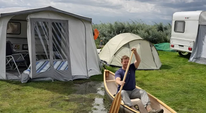 kanoen op de camping