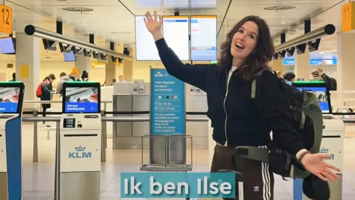 Student Ilse op weg naar Bali